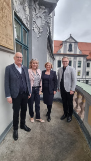 RBs Stiegler und Prieto Peral mit RPin Schretter und Beck