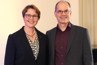 Kirchenrätin Anika Sergel-Kohls und Pfarrer Erwin Sergel